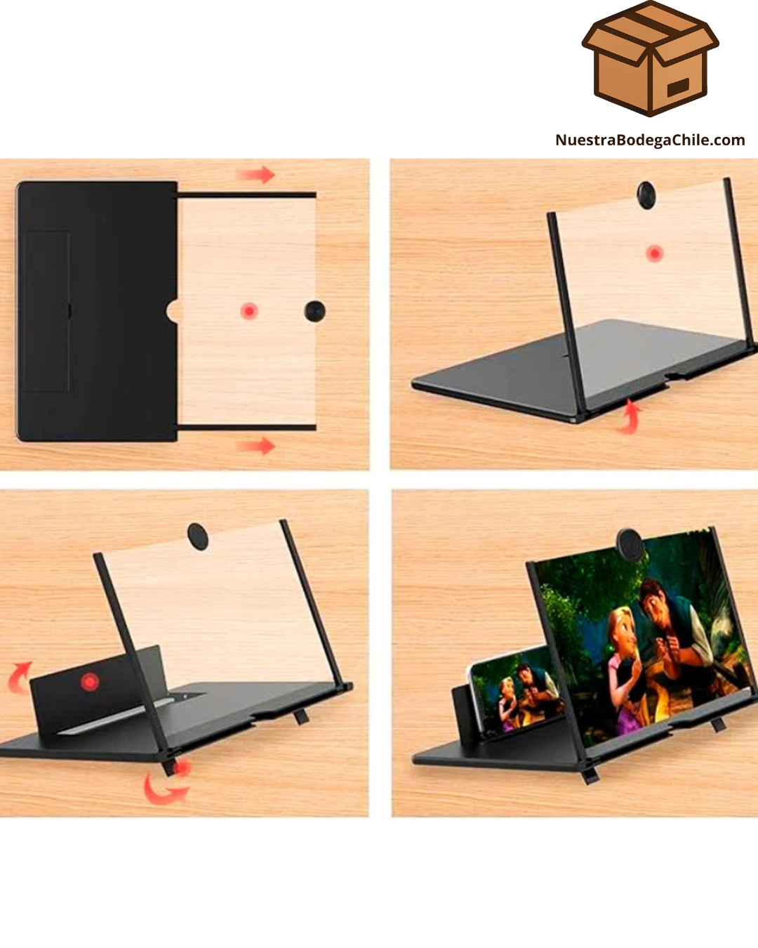 Ampliador de Pantalla Portátil HD para Celular